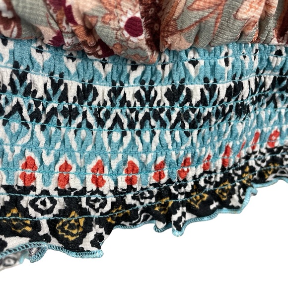 MELLODAY Womens Floral Crossover Top Blouse Size 1X NWT - Picture 4 of 6